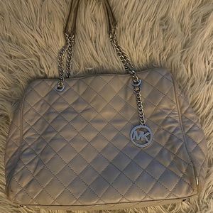 Michael Kors quilted Susannah leather bag.